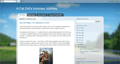 Desktop Screenshot of fatgirlironmanjourney.com